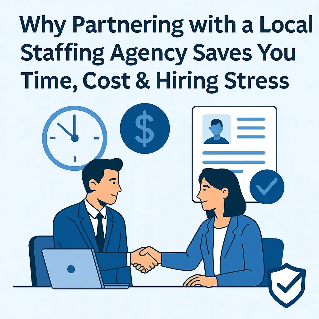 Why Partnering with a Local Staffing Agency Saves You Time, Cost & Hiring Stress